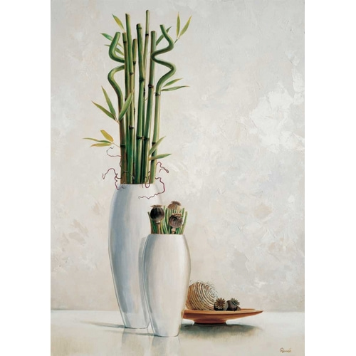 Bamboo in white vase II