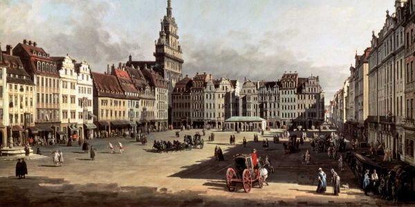 Dresden, the Old Market from Castle Street