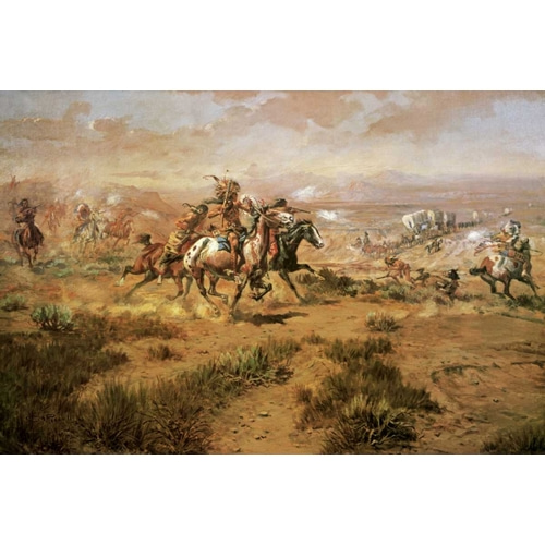 The Attack On The Wagon Train