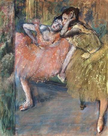 Two Dancers by a Hearth