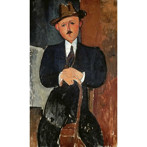 Seated Man - Leaning On a Cane