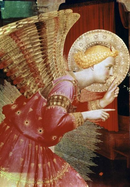 Angel of The Annunciation - Detail