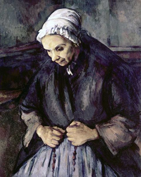 An Old Woman With a Rosary