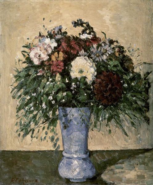 Bouquet In a Blue Vase