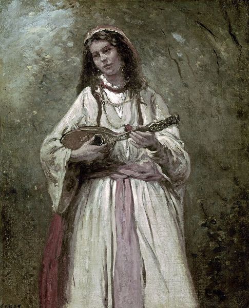 Gypsy Girl With Mandolin