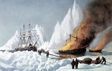 American Whalers Crushed In The Ice