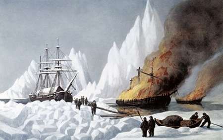 American Whalers Crushed In The Ice