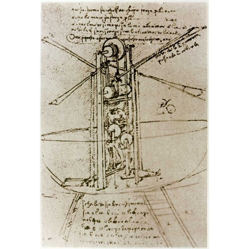 Drawing of a Flying Machine
