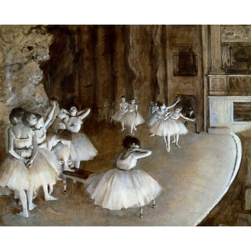Ballet Rehearsal on the Set, 1874