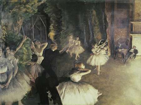 Rehearsal of the Ballet on Stage