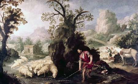 Allegory-Jacob Laying The Peeled Rods