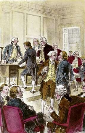 Signing The Declaration of Independence, 7/4/1776