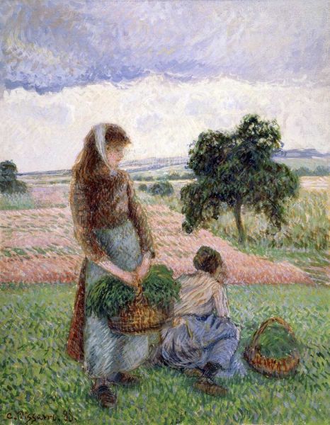 Peasants Carrying a Basket