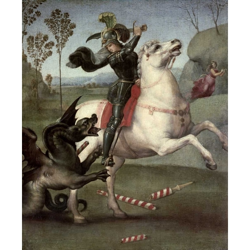 St. George Fighting The Dragon
