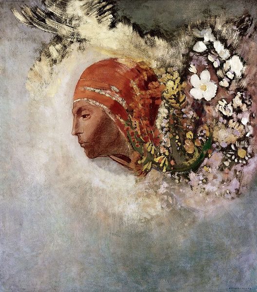 Head With Flowers