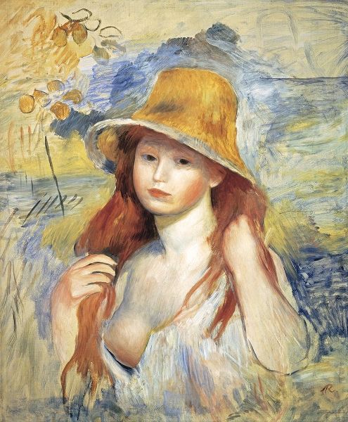 Young Woman in a Straw Hat
