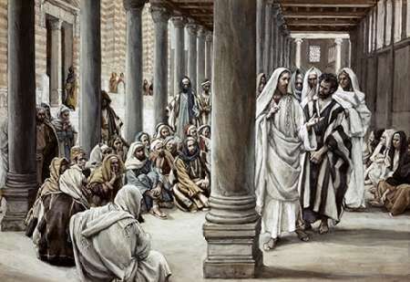Jesus Walking On Solomons Porch