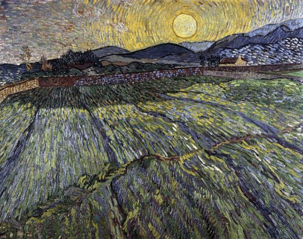 Enclosed Field with Rising Sun, Saint-Remy
