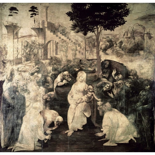 The Adoration of the Magi - underpainting