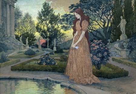 Young Lady in a Garden