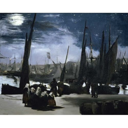 Moonlight over the Port Boulogne