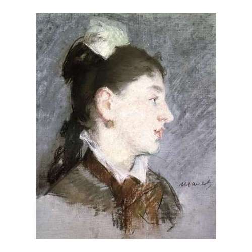 The Young Woman with a Wing Collar, Profile (La jeune fille au col casse)