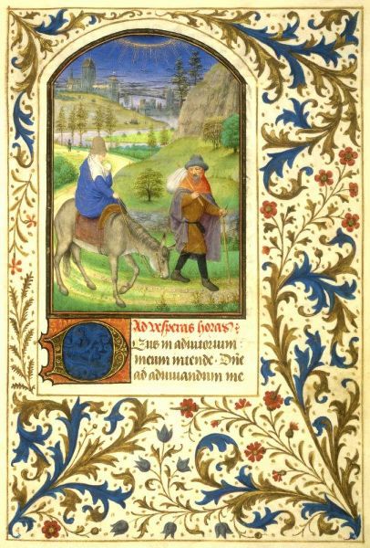 The Flight into Egypt : Book of Hours - Detail
