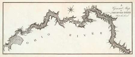 A General Map of the River Ohio, Plate 3, 1796