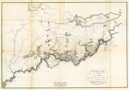 General Map of the Course of the Ohio, 1796
