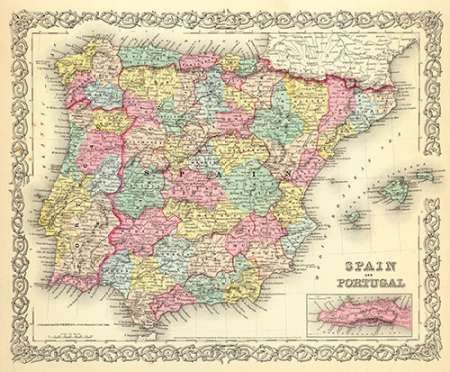 Spain and Portugal, 1856