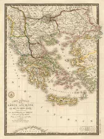 Grece ancienne et de la Mer Egee, 1827