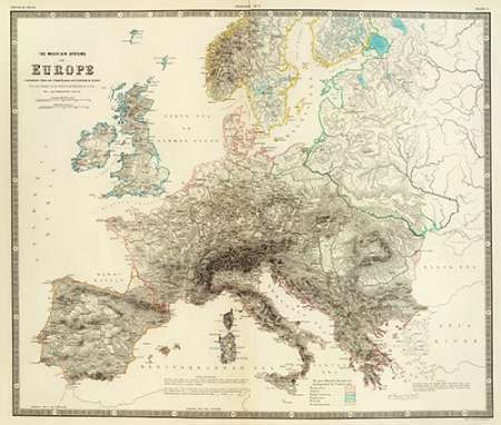 Mountains of Europe, 1854