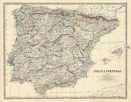 Spain, Portugal, 1861