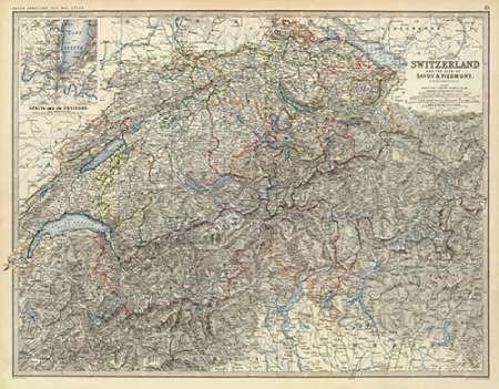 Switzerland, Savoy, Piedmont, 1861