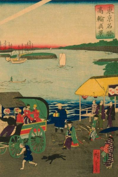 Hiroshige, Utagawa 아티스트의 Famous places in Tokyo: real view of Takanawa (Tokyo meisho Takanawa no shinkei) #3, 1870작품입니다.