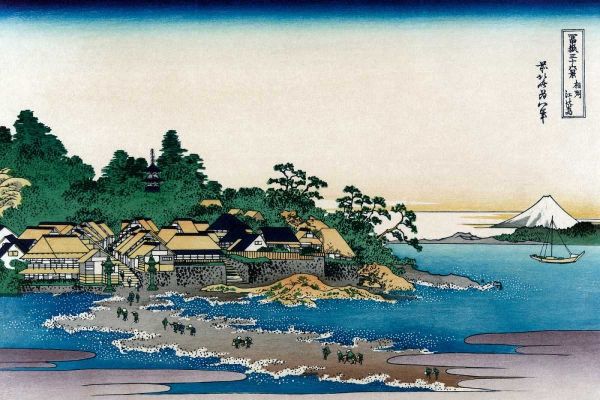 Hokusai 아티스트의 Enoshima in Sagami Province, 1830작품입니다.