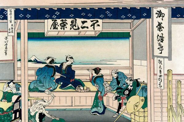 Hokusai 아티스트의 Yoshida at Tokaido, 1830작품입니다.