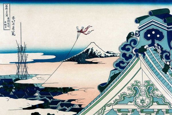Hokusai 아티스트의 Asakusa Honganji Temple in the Eastern Capital, Edo, 1830작품입니다.