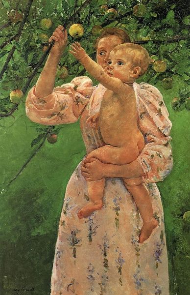 Baby Reaching For An Apple 1893