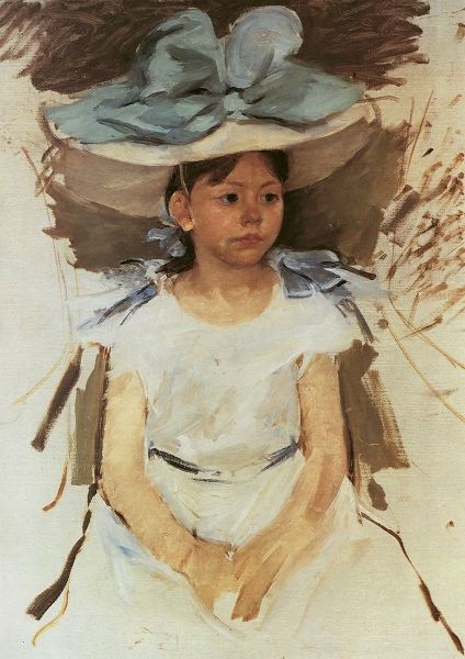 Ellen Mary In A Big Blue Hat 1905