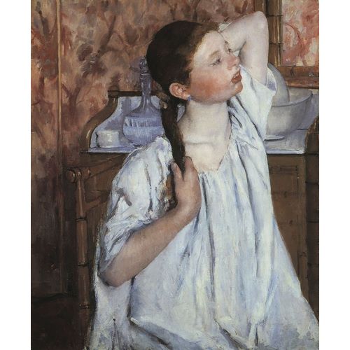 Girl Arranging Her Hair 1886