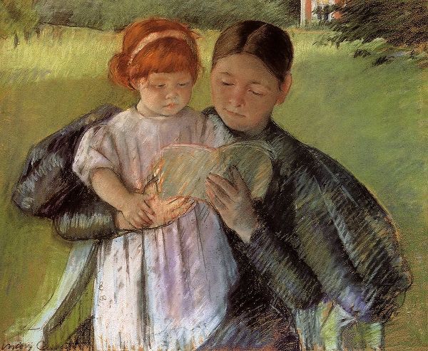 Nurse Reading To A Little Girl 1895