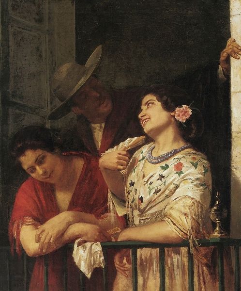 The Flirtation A Balcony In Seville 1872