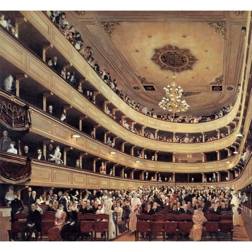Auditorium Of The Old Burgtheater 1888