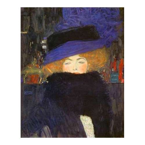 Lady With Hat And Featherboa 1909
