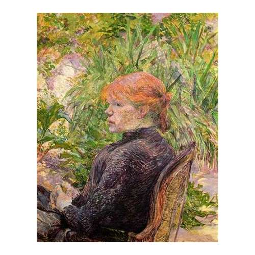 Red Haired Girl In A Garden
