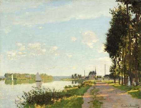 Riverside Walk At Argenteuil 1872