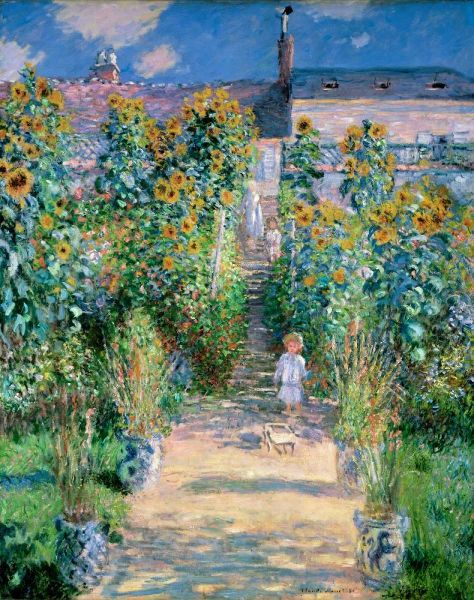 The Artists Garden At Vetheuil 1881