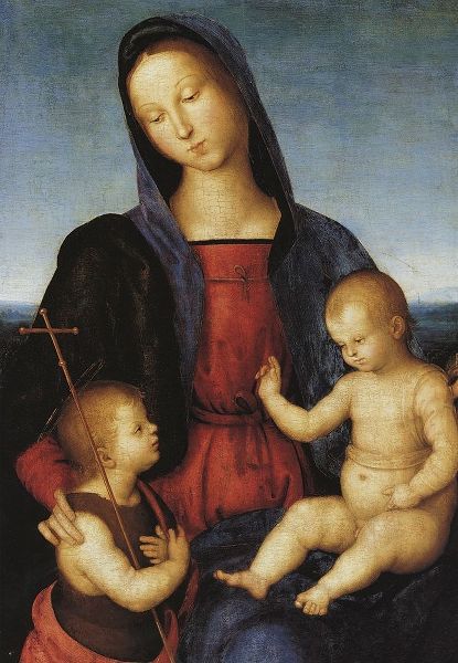 Madonna And Child With St John