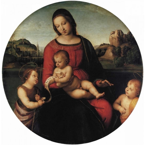 Madonna And Child With Two Saints